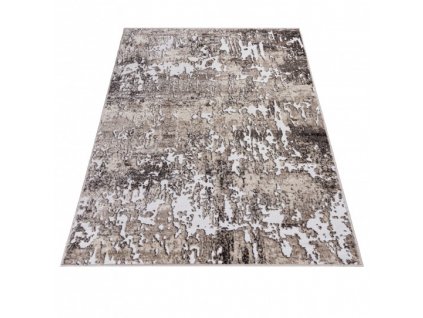 Moderní kusový koberec NIL 8019 1 944 Abstraktní béžový šedý bílý