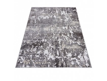 Moderní kusový koberec NIL 8019 1 644 Abstraktní šedý béžový bílý