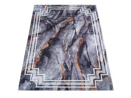 Moderní kusový koberec protiskluzový Horeca New 118 tmavě šedý1