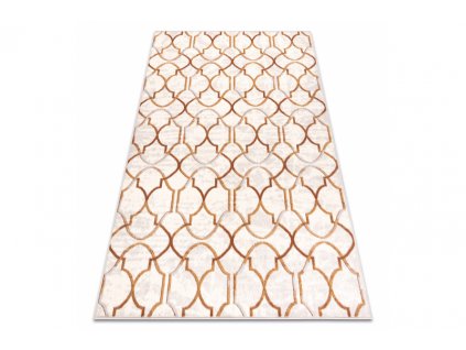Kusový koberec vlněný ANGEL 7905 52822 Ornament Geometrický béžový zlatý