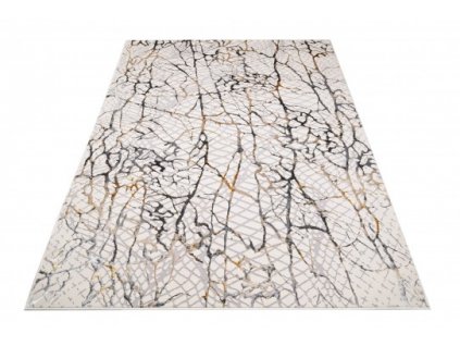 Kusový koberec GOLDEN MZ39B Abstraktní Moderní krémový