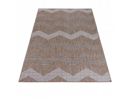 Kusový koberec sisalový TOLEDO 71038/50522 Vlnky hnědý