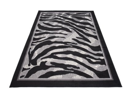 Kusový koberec CHEAP 6601C černý krémový