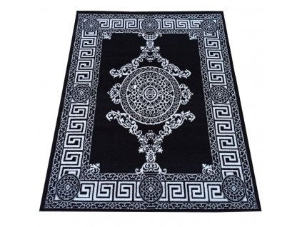 Moderní kusový koberec Soho 11 Klasický černý bílý2
