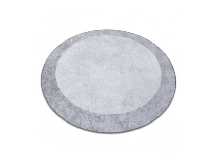 Kulatý koberec pratelný MIRO 51648.802 Mramor protiskluzový světle šedý