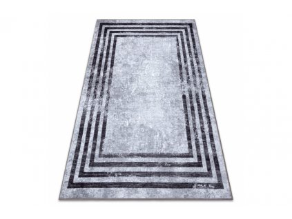 Kusový koberec pratelný MIRO 51325.805 Geometrický protiskluzový šedý