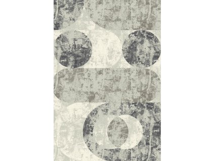 Kusový vlněný koberec Agnella Isfahan M Fris Popel šedý
