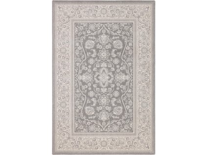 Kusový vlněný koberec Agnella Isfahan M Kalista Popel šedý