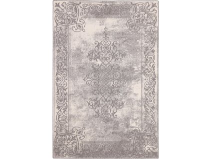 Kusový vlněný koberec Agnella Isfahan M Moris Popel šedý
