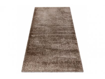 Kusový shaggy koberec FLUFFY Jednobarevný béžový