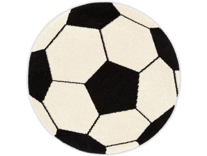 Dětský kulatý koberec Agnella Funky TOP - Fotbalový balón