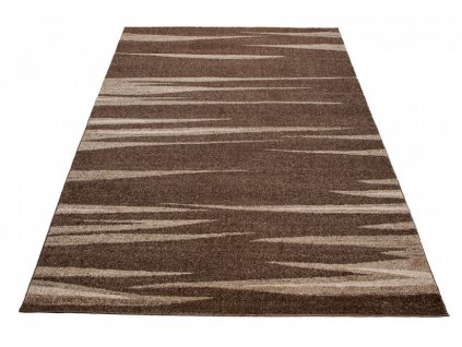 Kusový koberec SARI 3436A tmavě hnědý