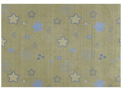 Kusový koberec Stars Pastelový Hvězdy béžový