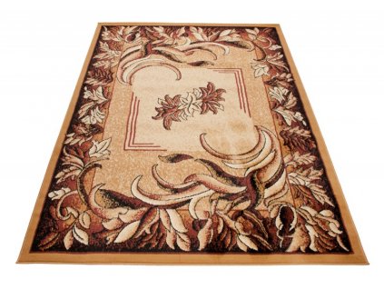 Kusový koberec ATLAS 4492A béžový hořčicový