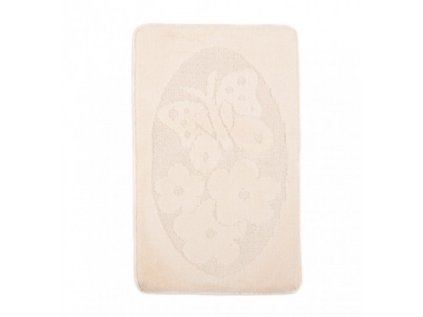 Koupelnová předložka 1125 Motýl (1613) MONO 1PC Krémová
