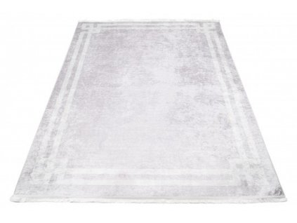 Kusový koberec pratelný TOSCANA 21281 Klasický Moderní pogumovaný světle šedý