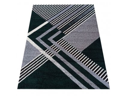 Kusový koberec moderní OTTO 03 Geometrický šedý zelený1