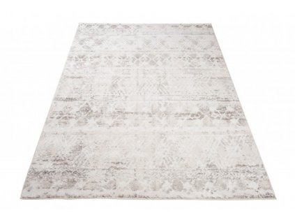Moderní kusový koberec TROYA V472E krémový šedý
