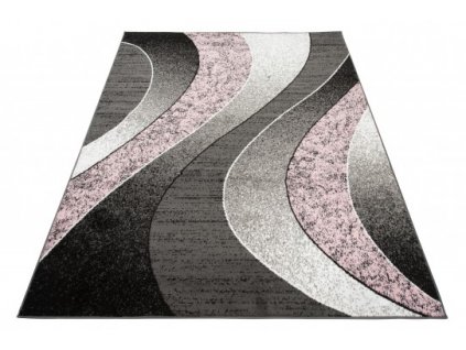 Moderní kusový koberec CHEAP K857G růžový šedý