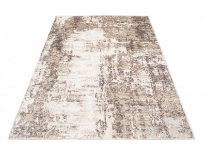 Kusový koberec PETRA 3001 1 744 Absraktní Moderní béžový hnědý šedý