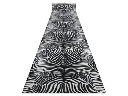 Běhoun pogumovaný DIGITAL ZEBRA Zvířecí kůže bílý černý
