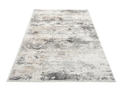 Kulatý koberec PORTLAND G509A Moderní abstraktní bílý šedý hnědý1