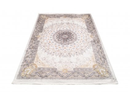 Kusový koberec pratelný VICTORIA 39963 Klasický pogumovaný krémový