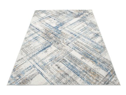 Moderní kusový koberec PORTLAND G505B bílý modrý