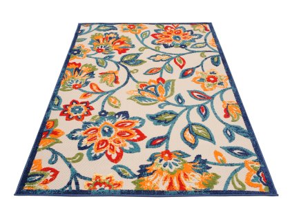 Moderní kusový koberec AVENTURA EC93A Květy vícebarevný