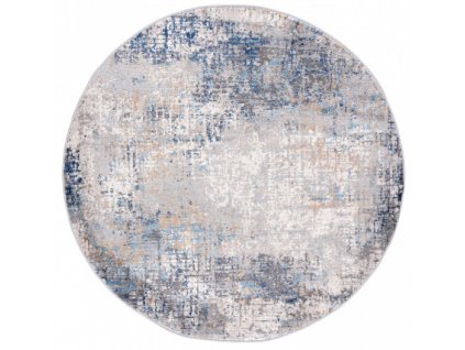 Kulatý koberec PORTLAND G512B Moderní bílý modrý
