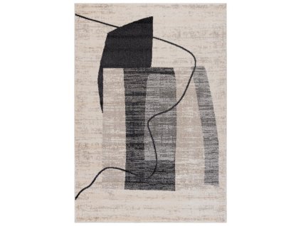Moderní kusový koberec LUCY NP25D krémový šedý černý