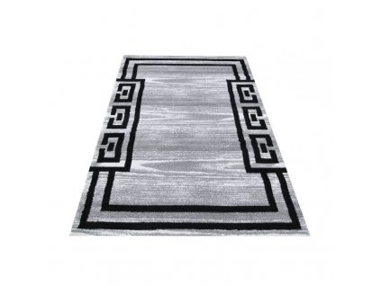 Moderní kusový koberec Soho 04 Řecký vzor šedý1