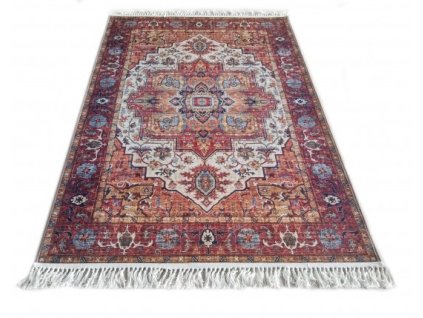 Kusový koberec CHENILLE PRINTED Y 294 Klasický hnědý2