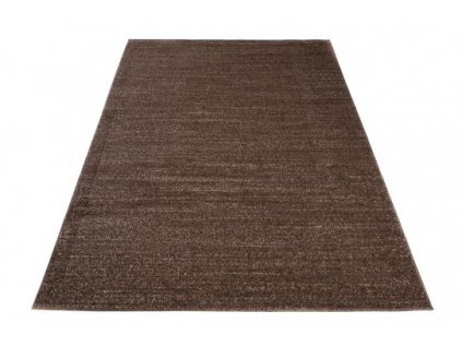 Kusový koberec SARI T006A tmavě hnědý