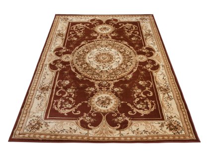 Kusový koberec YESEMEK 6548A hnědý