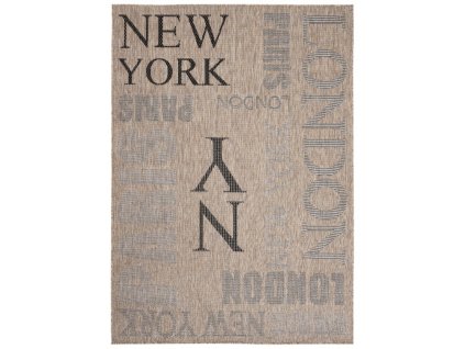 Kusový koberec Sisal MELISSA KH79A New York hnědý béžový