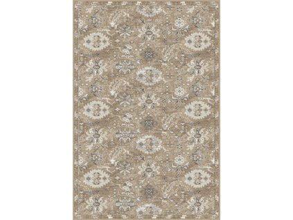 Kusový koberec vlněný Agnella Tempo Natural Lith tmavě béžový