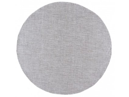Kulatý koberec venkovní VERANDA 6365A Sisalový šedý