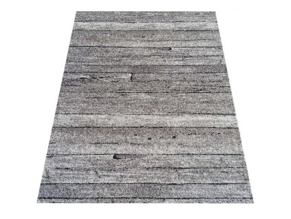 Moderní kusový koberec Panamero 20 Dřevo Desky šedý béžový1