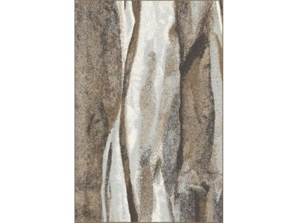 Kusový koberec vlněný Agnella Tempo Natural Creg hnědý