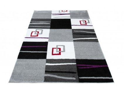 Kusový koberec LUX VERSO 4131A A7A šedý / černý