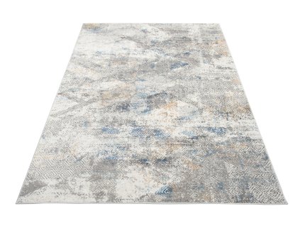 Moderní kusový koberec PORTLAND G500B bílý modrý1