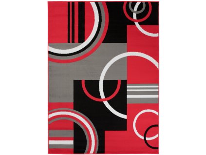 Kusový koberec moderní MAYA Z897A červený šedý4