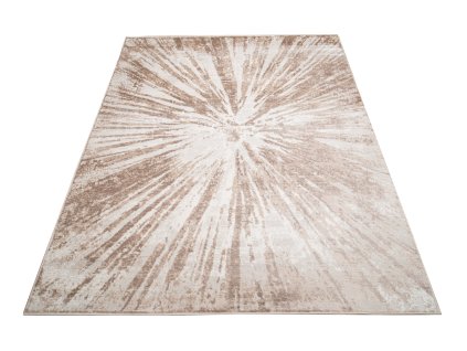 Moderní kusový koberec PORTLAND D149E hnědý bílý