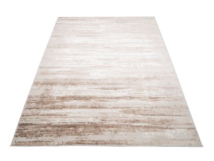 Moderní kusový koberec PORTLAND D158E Abstraktní hnědý bílý