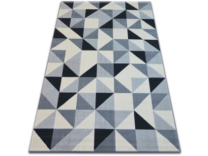 Kusový koberec SCANDI 18214 652 trojúhelníky šedý