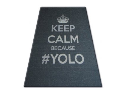 Koberec Sisal Floorlux 20276 YOLO Popisy černý / stříbrný