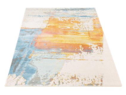 Moderní kusový koberec Osta Bloom 466139 AK990 Abstraktní krémový žlutý modrý5