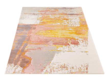 Moderní kusový koberec Osta Bloom 466139 AK992 Abstraktní krémový růžový žlutý5