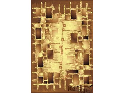 Moderní kusový koberec GOLD 191 12 hnědý